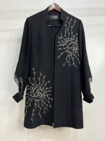 مانتو کرپ لمه سنگدوزی 484